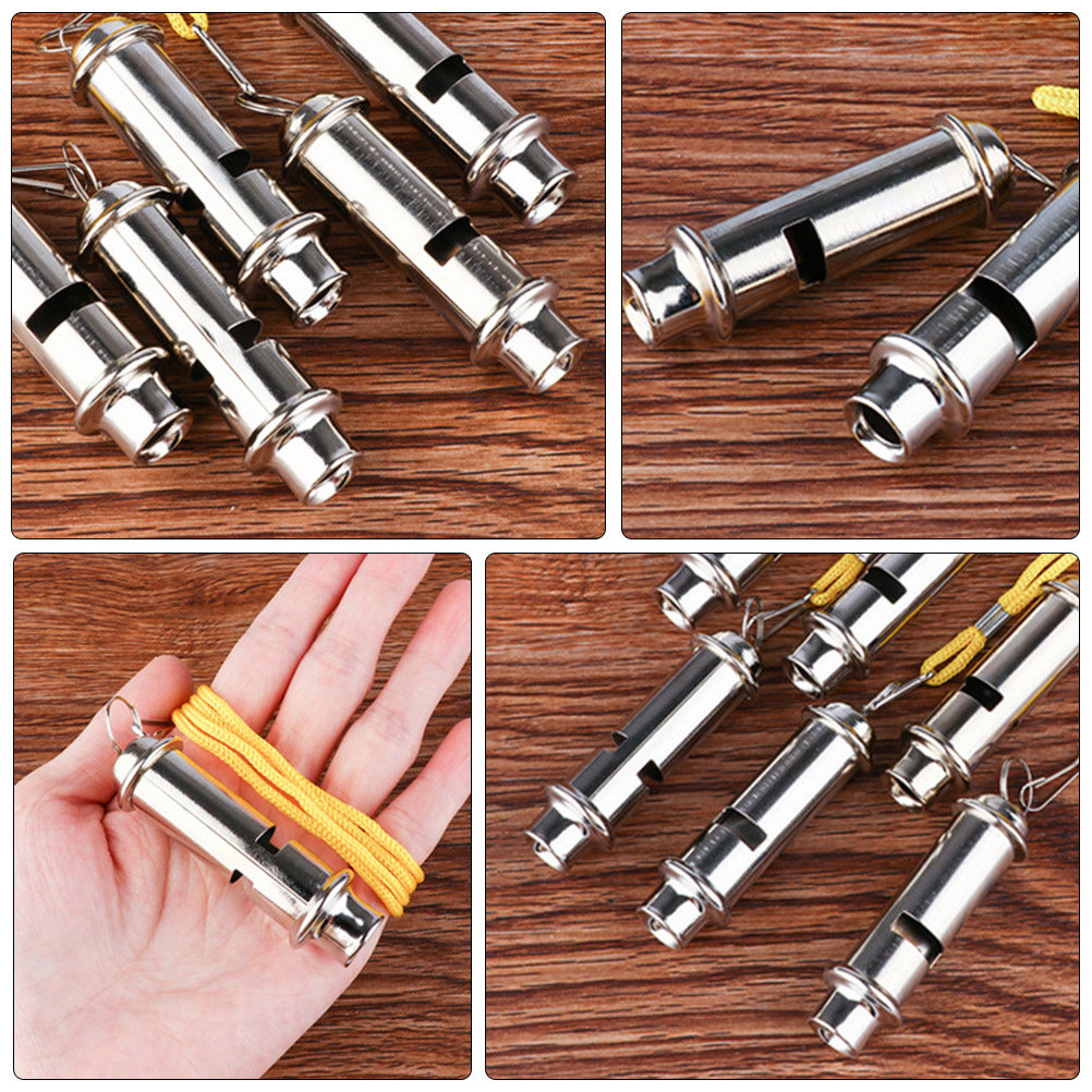 Emergency Whistle Loud - นกหวีดฉุกเฉินแบบพกพา 3 ชิ้น ทำจากสแตนเลส เสียงดัง ชัดเจน