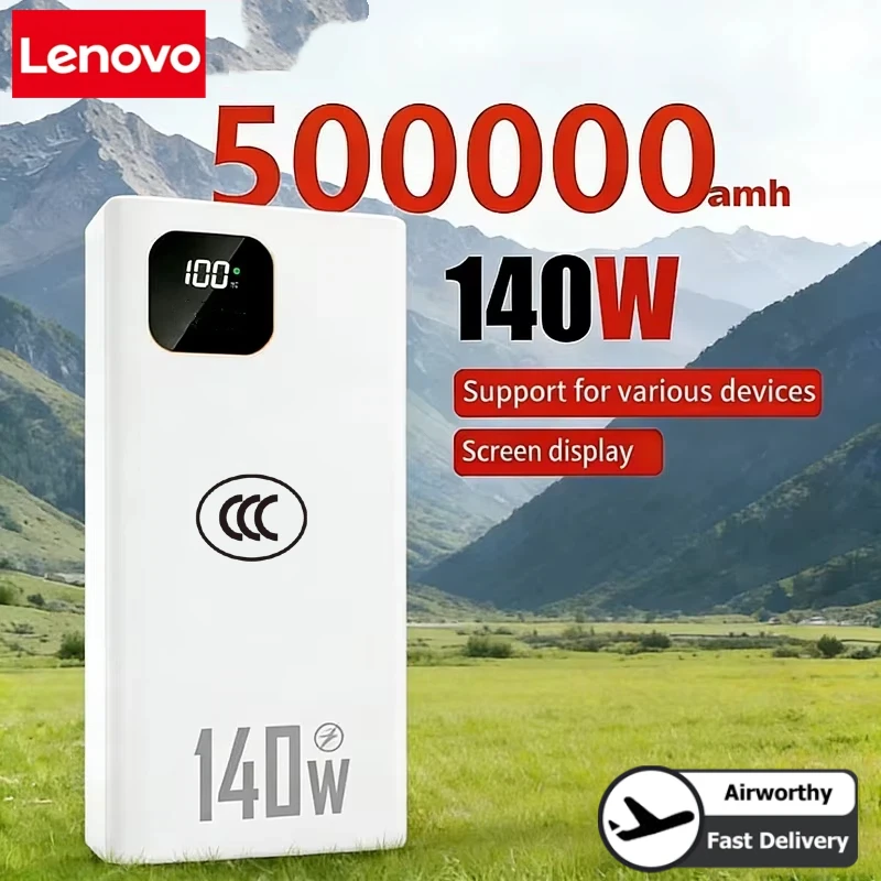 เลอโนโว 140W 500000mAh พาวเวอร - Solar Emergency Charger บทวิจารณ์และราคา