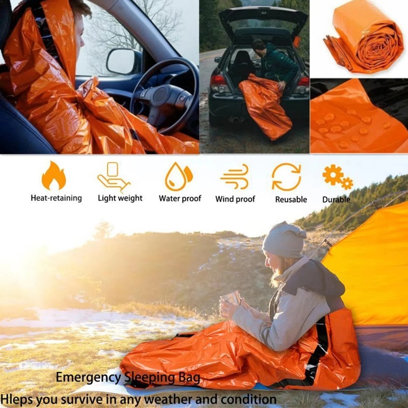 ถุงนอนฉุกเฉินแบบพกพา กันน้ำ สำ - Bivy Bag Emergency บทวิจารณ์และราคา