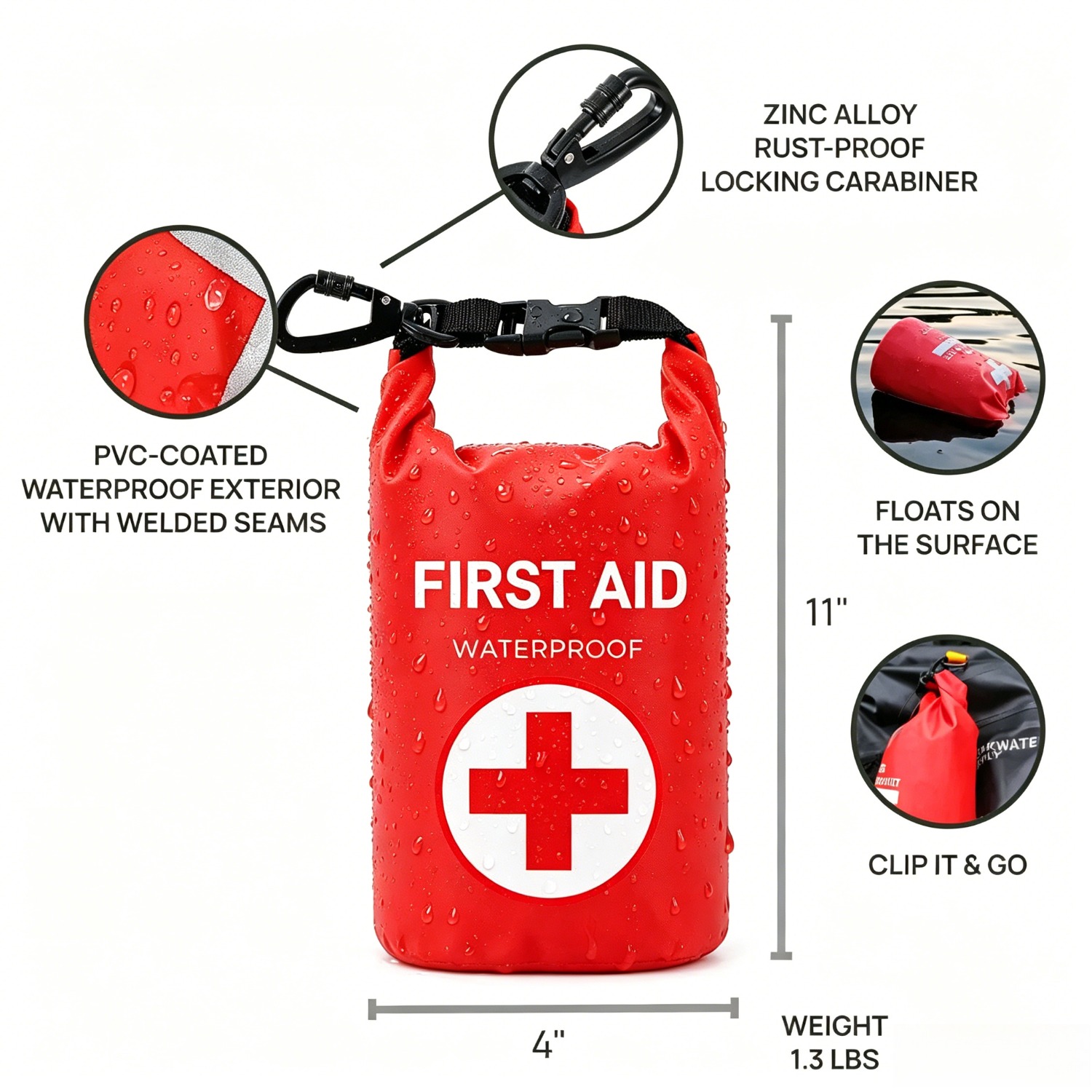 กระเป๋าปฐมพยาบาลกันน้ำ 2 ลิตร  - Bivy Bag Emergency บทวิจารณ์และราคา