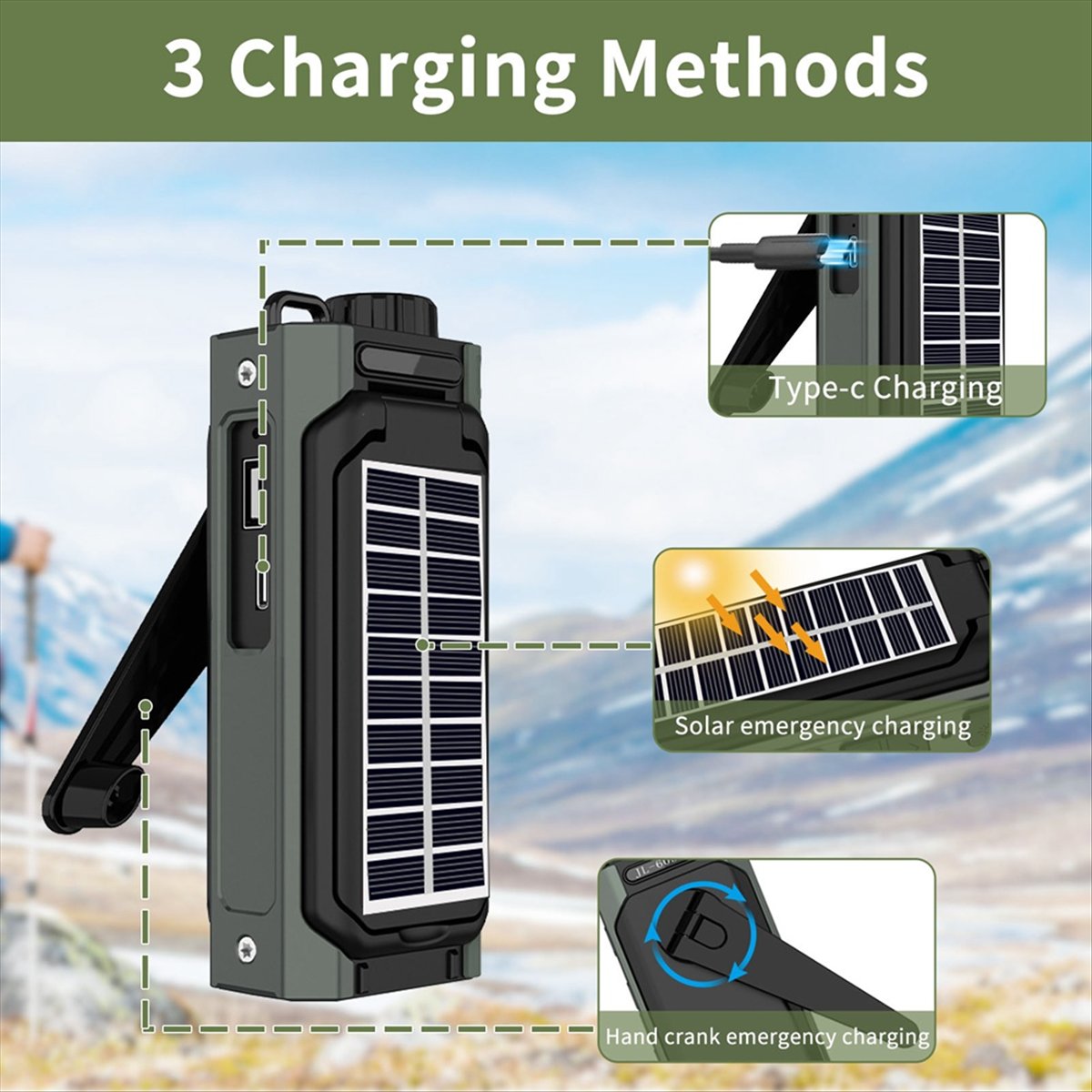 A26Z วิทยุพลังงานแสงอาทิตย์แบบ - Solar Emergency Charger บทวิจารณ์และราคา