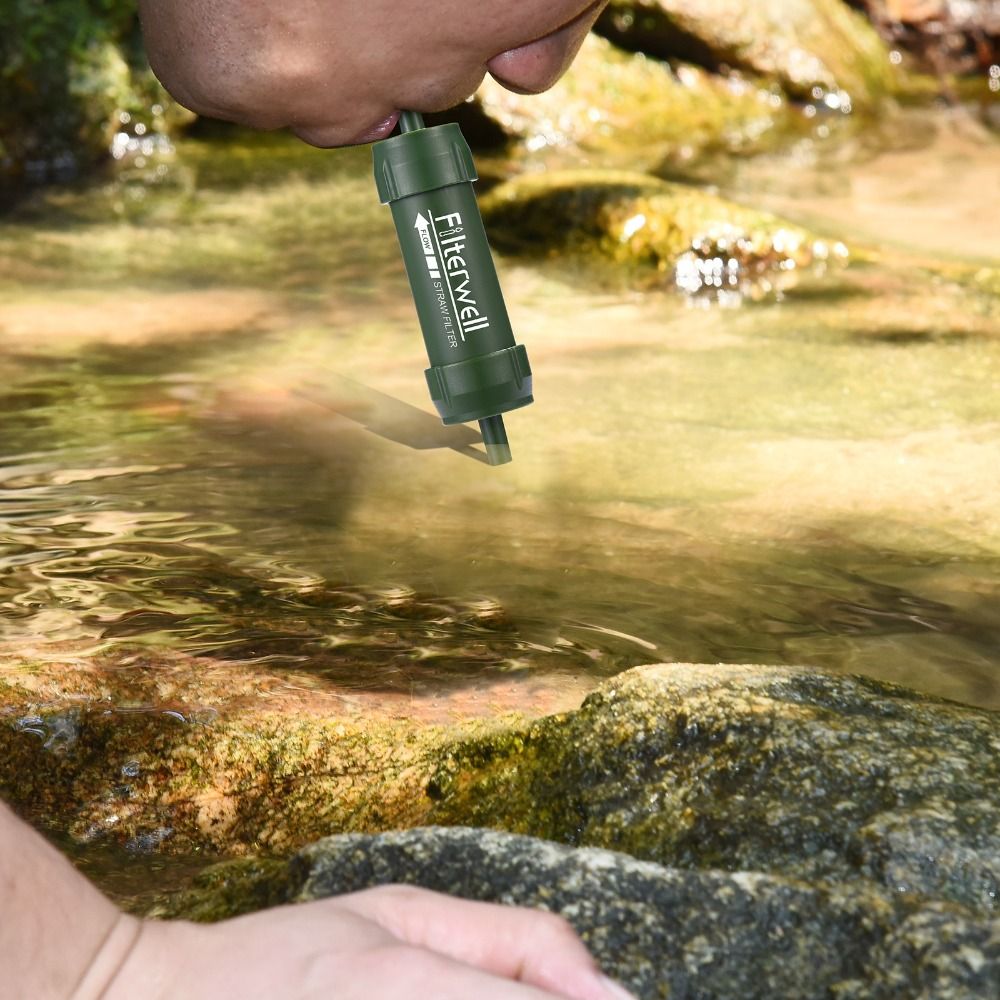 หลอดกรองน้ำขนาดเล็กสำหรับดื่มน - Water Purification Straw บทวิจารณ์และราคา