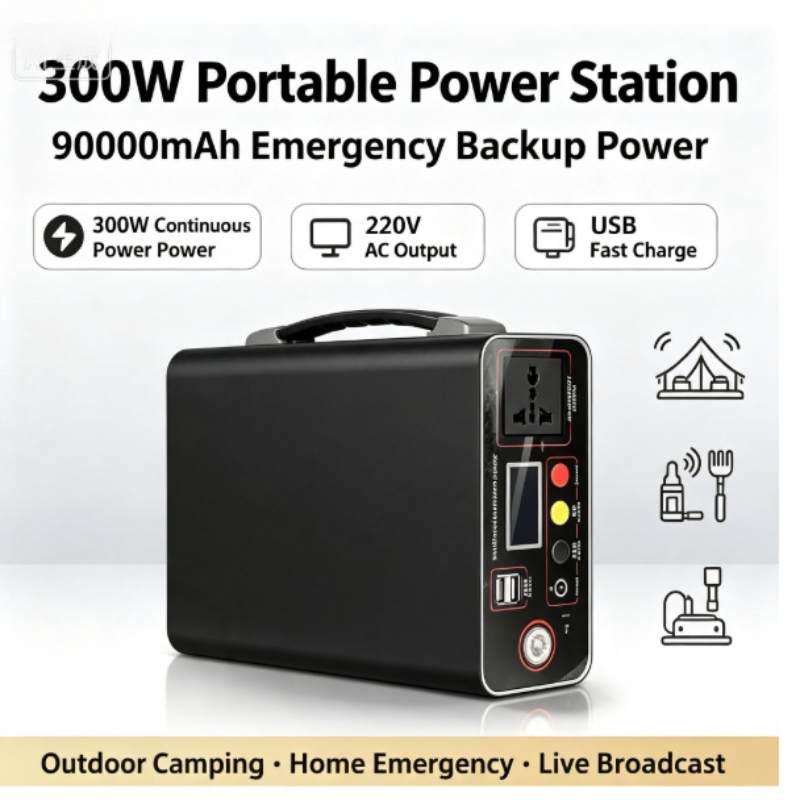 สถานีไฟฟ้าพกพา 300W 220V, 333W - Solar Emergency Charger บทวิจารณ์และราคา