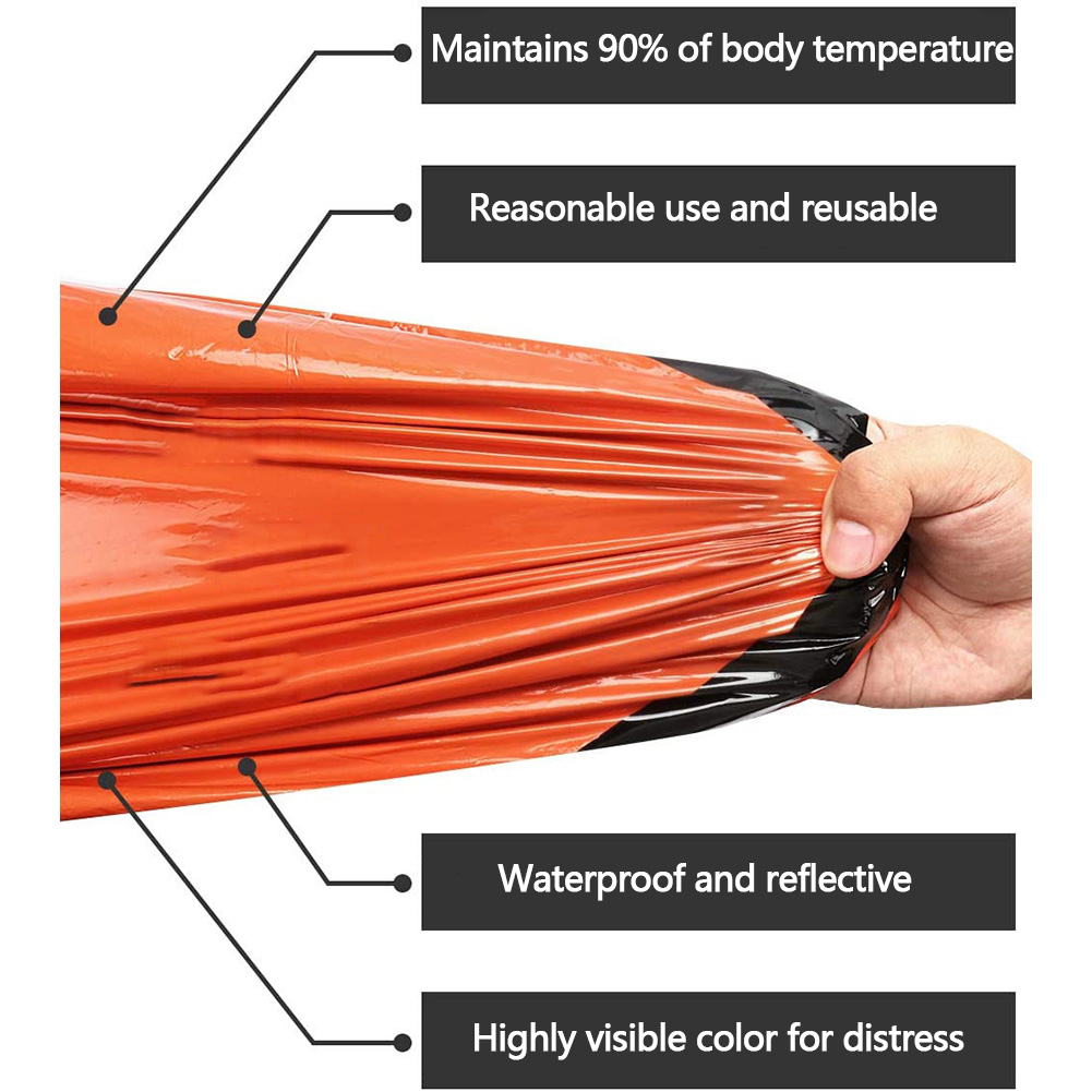 ถุงนอนฉุกเฉินกันน้ำแบบพกพา ผ้า - Bivy Bag Emergency บทวิจารณ์และราคา