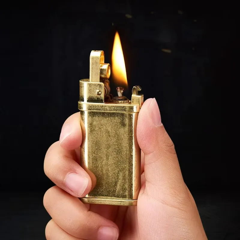 ไฟแช็คทองเหลืองแบบกดปุ่มเดียว  - Fire Starting Kit บทวิจารณ์และราคา